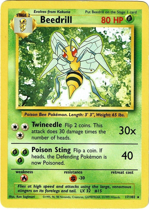 Image for Beedrill (017/102) [Base Set] - Pokemon