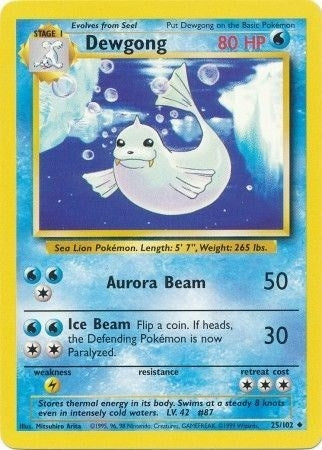 Image for Dewgong (025/102) [Base Set] - Pokemon