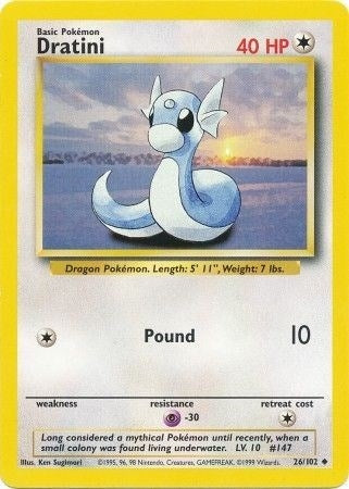 Image for Dratini (026/102) [Base Set] - Pokemon