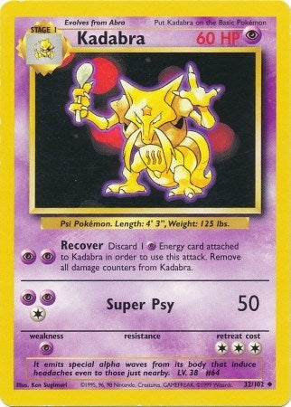 Image for Kadabra (032/102) [Base Set] - Pokemon
