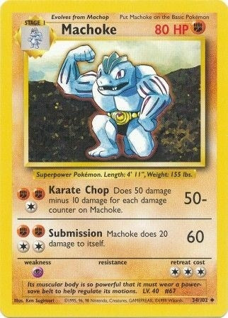 Image for Machoke (034/102) [Base Set] - Pokemon