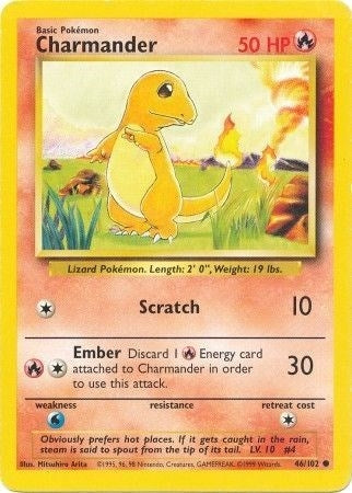 Image for Charmander (046/102) [Base Set] - Pokemon