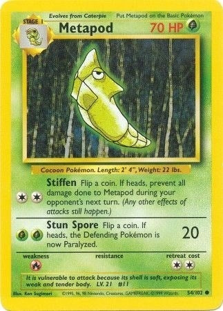 Image for Metapod (054/102) [Base Set] - Pokemon