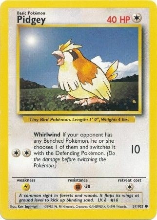 Image for Pidgey (057/102) [Base Set] - Pokemon