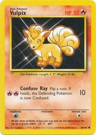 Image for Vulpix (068/102) [Base Set] - Pokemon