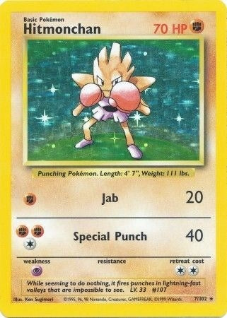 Image for Hitmonchan (007/102) (Holofoil) [Base Set] - Pokemon