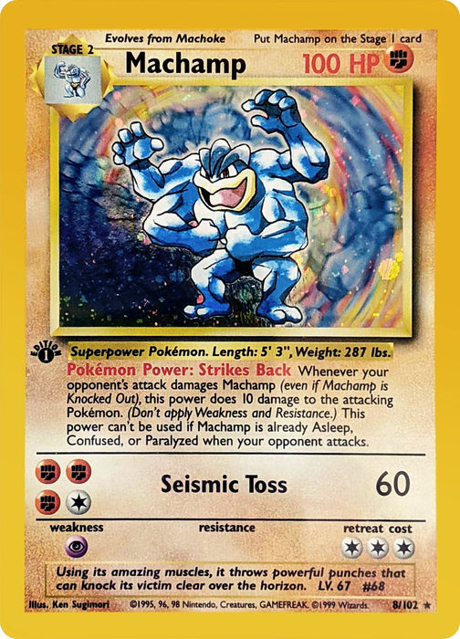 Image for Machamp (008/102) (1st Edition Holofoil) [Deck Exclusives] - Pokemon