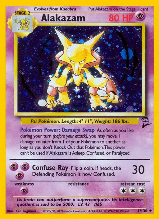 Image for Alakazam (001/130) (Holofoil) [Base Set 2] - Pokemon