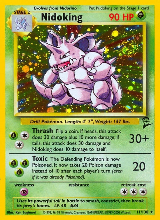 Image for Nidoking (011/130) (Holofoil) [Base Set 2] - Pokemon