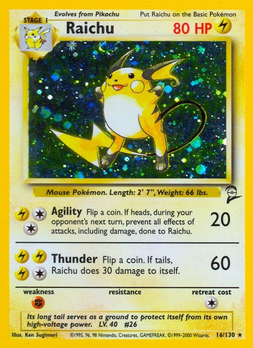 Image for Raichu (016/130) (Holofoil) [Base Set 2] - Pokemon