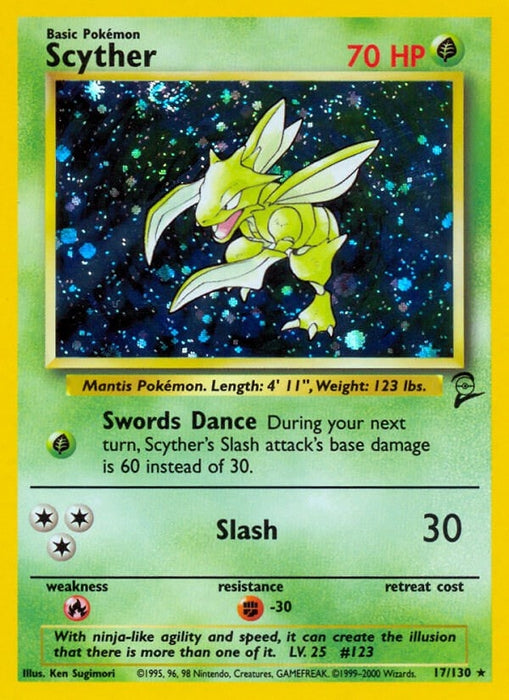 Image for Scyther (017/130) (Holofoil) [Base Set 2] - Pokemon