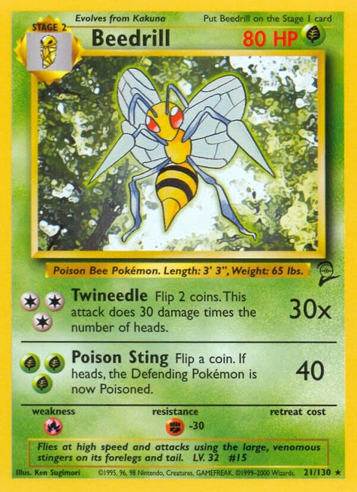 Image for Beedrill (021/130) [Base Set 2] - Pokemon