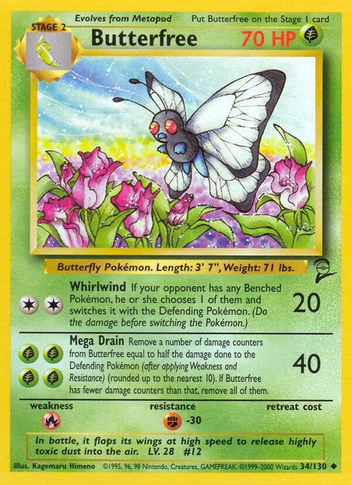 Image for Butterfree (034/130) [Base Set 2] - Pokemon