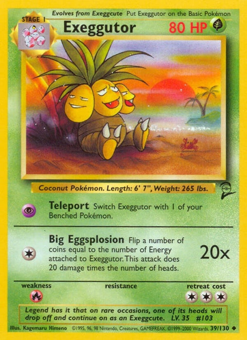 Image for Exeggutor (039/130) [Base Set 2] - Pokemon