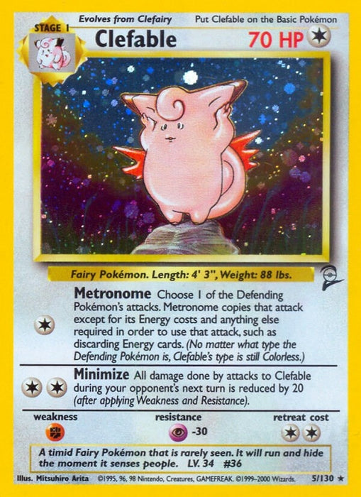Image for Clefable (005/130) (Holofoil) [Base Set 2] - Pokemon