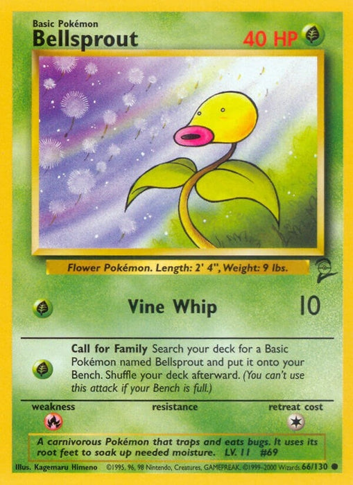 Image for Bellsprout (066/130) [Base Set 2] - Pokemon