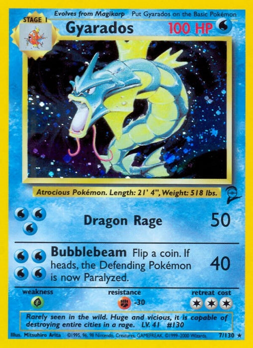 Image for Gyarados (007/130) (Holofoil) [Base Set 2] - Pokemon
