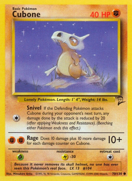 Image for Cubone (070/130) [Base Set 2] - Pokemon