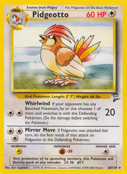Image for Pidgeotto (028/130) [Base Set 2] - Pokemon