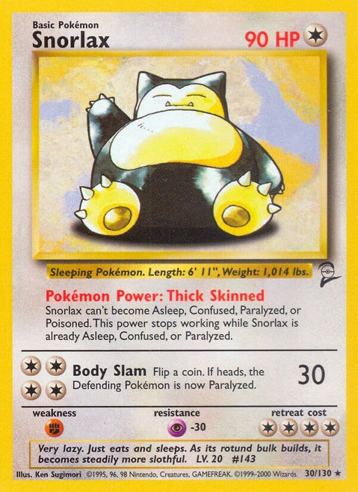 Image for Snorlax (030/130) [Base Set 2] - Pokemon