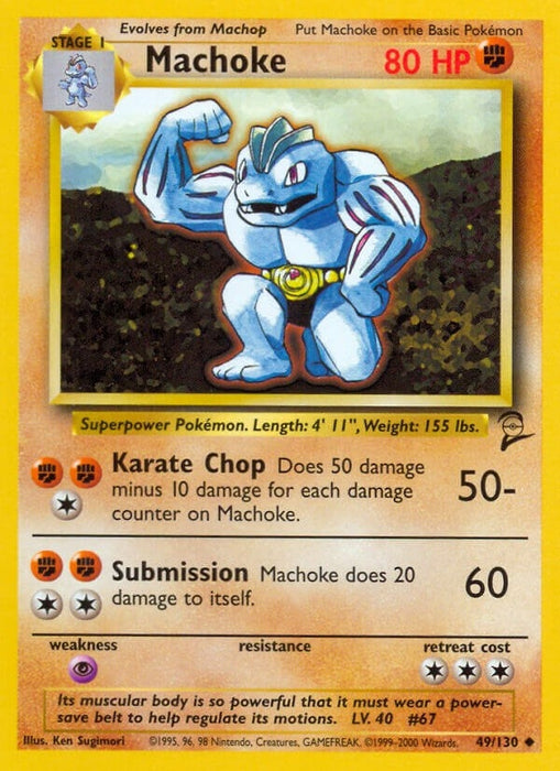 Image for Machoke (049/130) [Base Set 2] - Pokemon
