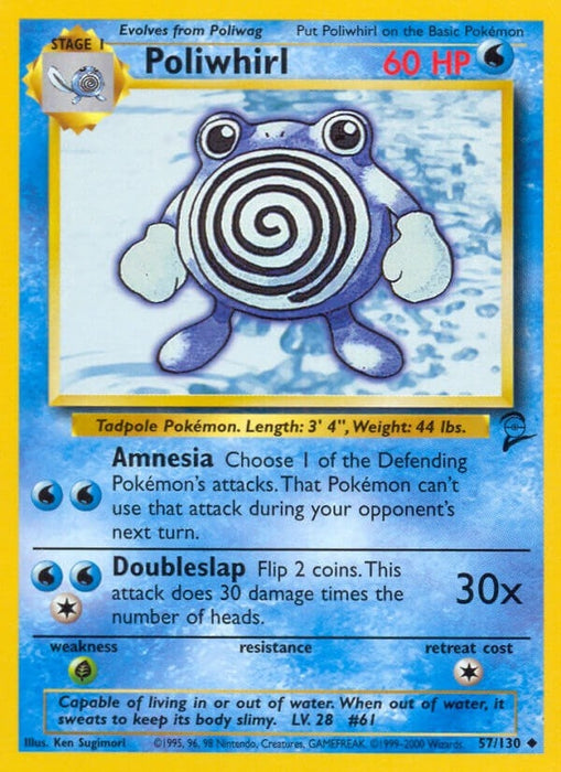 Image for Poliwhirl (057/130) [Base Set 2] - Pokemon