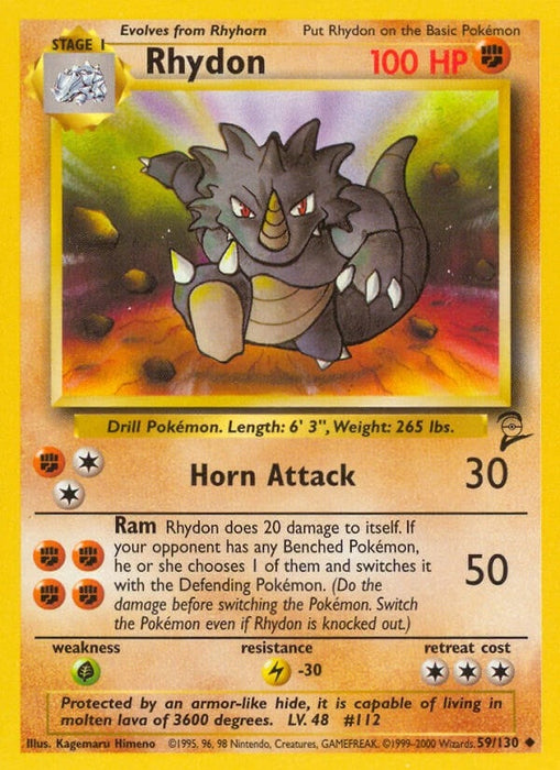 Image for Rhydon (059/130) [Base Set 2] - Pokemon
