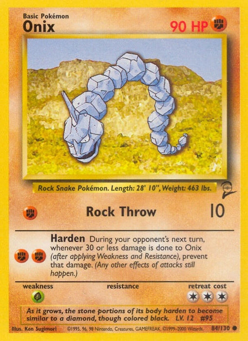 Image for Onix (084/130) [Base Set 2] - Pokemon