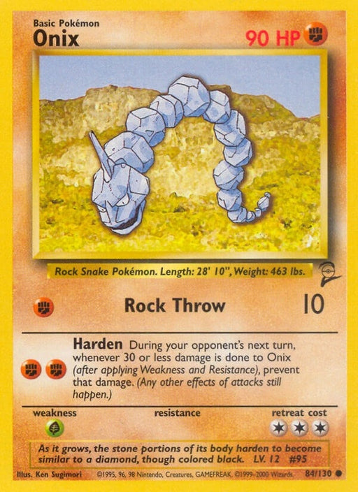 Image for Onix (084/130) [Base Set 2] - Pokemon