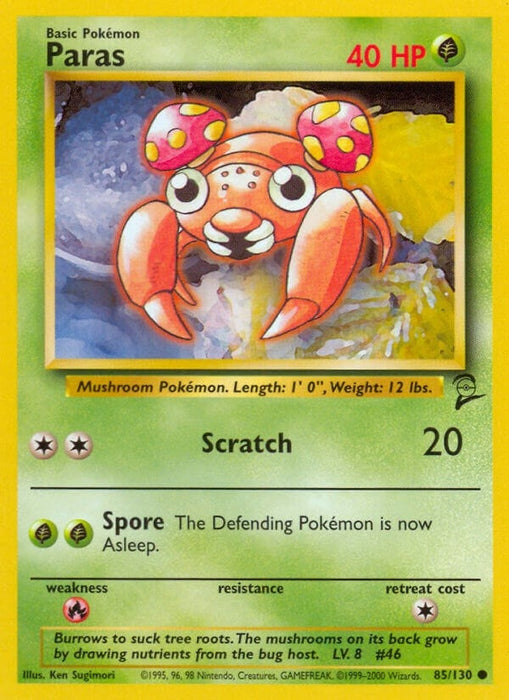 Image for Paras (085/130) [Base Set 2] - Pokemon