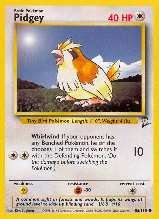 Image for Pidgey (086/130) [Base Set 2] - Pokemon
