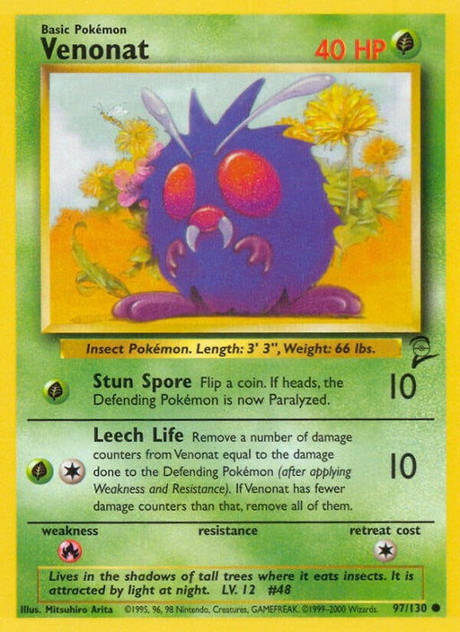 Image for Venonat (097/130) [Base Set 2] - Pokemon