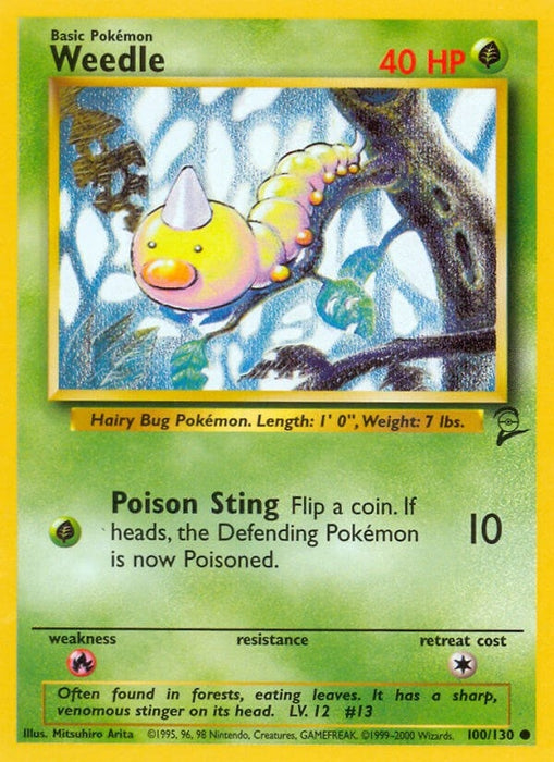 Image for Weedle (100/130) [Base Set 2] - Pokemon