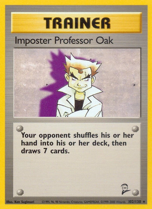 Image for Imposter Professor Oak (102/130) [Base Set 2] - Pokemon