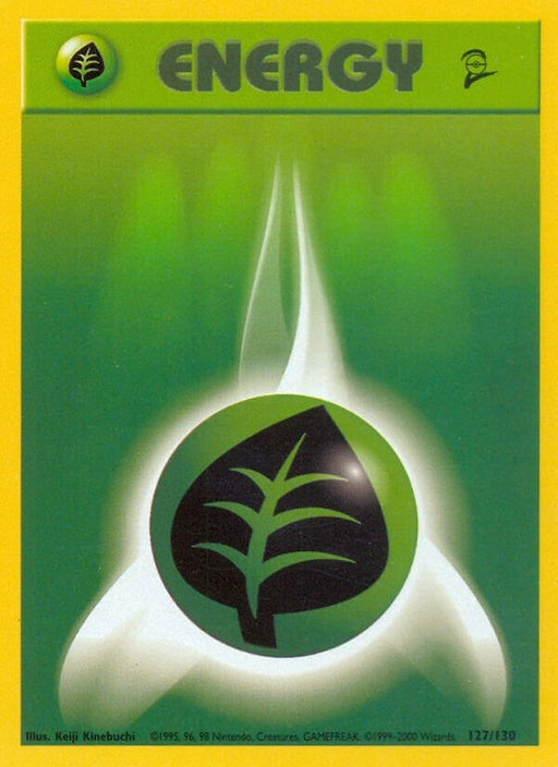 Image for Grass Energy (127/130) [Base Set 2] - Pokemon