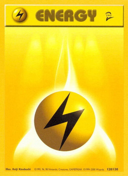 Image for Lightning Energy (128/130) [Base Set 2] - Pokemon
