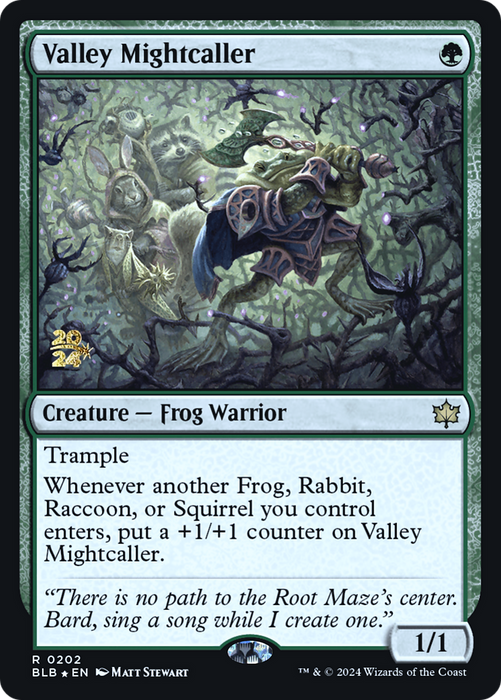 Valley Mightcaller [PBLB-202S] Foil - Bloomburrow Promos