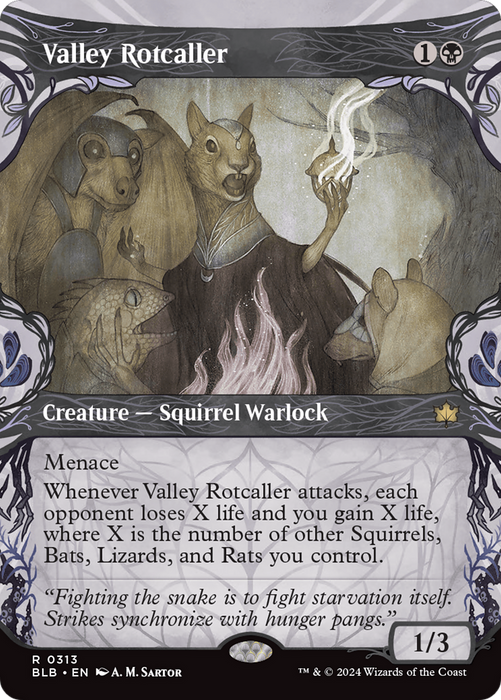 Valley Rotcaller (Showcase) [BLB-313] Foil - Bloomburrow