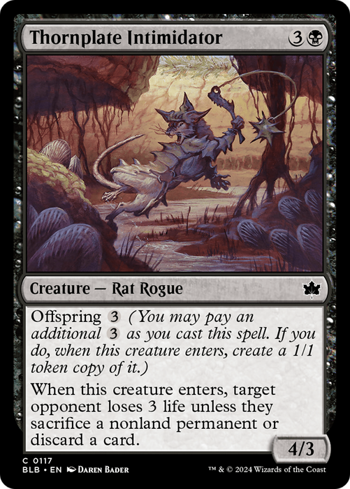 Thornplate Intimidator [BLB-117] Foil - Bloomburrow