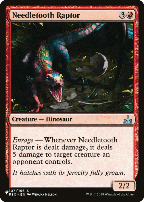 Needletooth Raptor [PLST-RIX-107] - The List