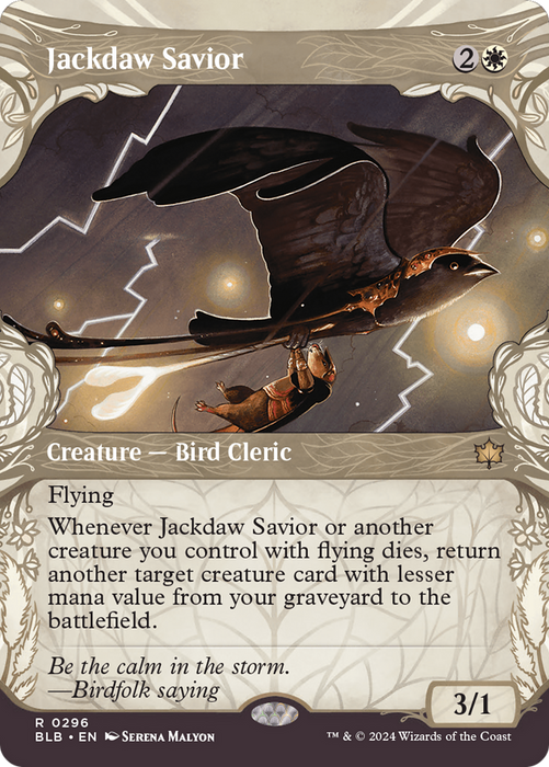 Jackdaw Savior (Showcase) [BLB-296] Foil - Bloomburrow