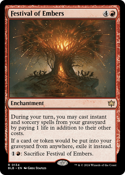 Festival of Embers [BLB-134] Foil - Bloomburrow