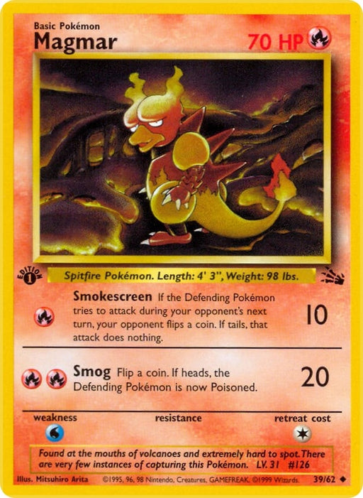 Image for Magmar (39/62) (1st Edition) [Fossil] - Pokemon