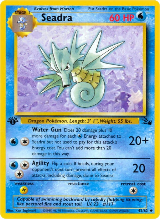 Image for Seadra (42/62) (Unlimited) [Fossil] - Pokemon