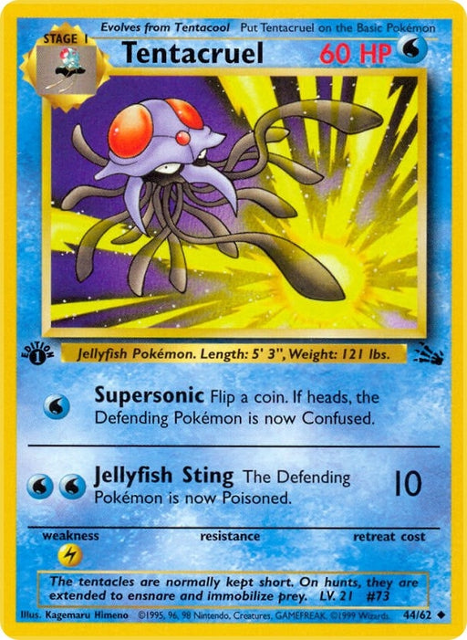 Image for Tentacruel (44/62) (1st Edition) [Fossil] - Pokemon