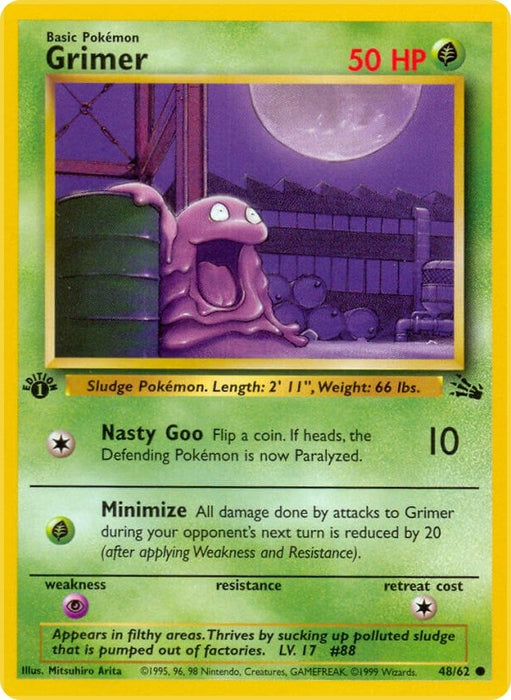 Image for Grimer (48/62) (1st Edition) [Fossil] - Pokemon