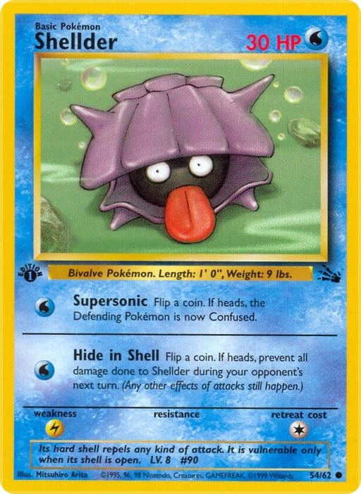 Image for Shellder (54/62) (Unlimited) [Fossil] - Pokemon