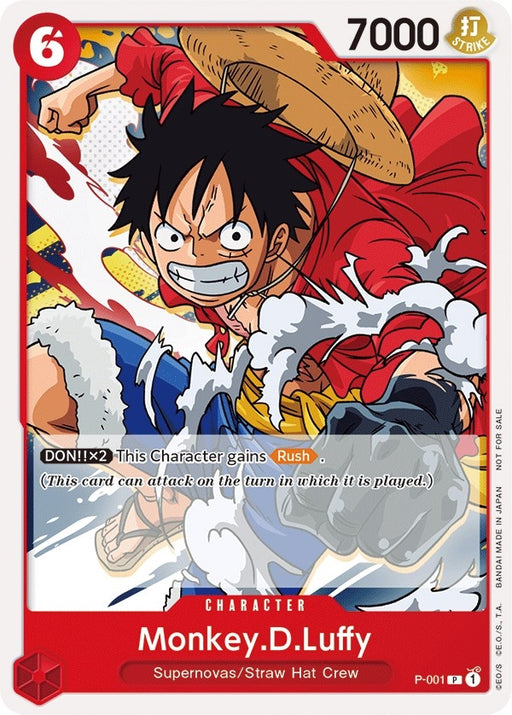 Image for Monkey.D.Luffy (Super Pre-Release) [Participant] (P-001) [One Piece Promotion Cards] - One Piece Card Game