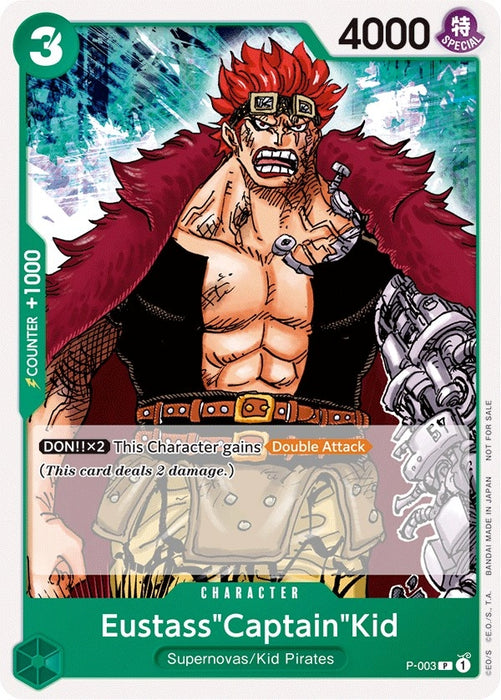 Eustass"Captain"Kid (Promotion Pack 2022) [P-003] (One Piece Promotion Cards)