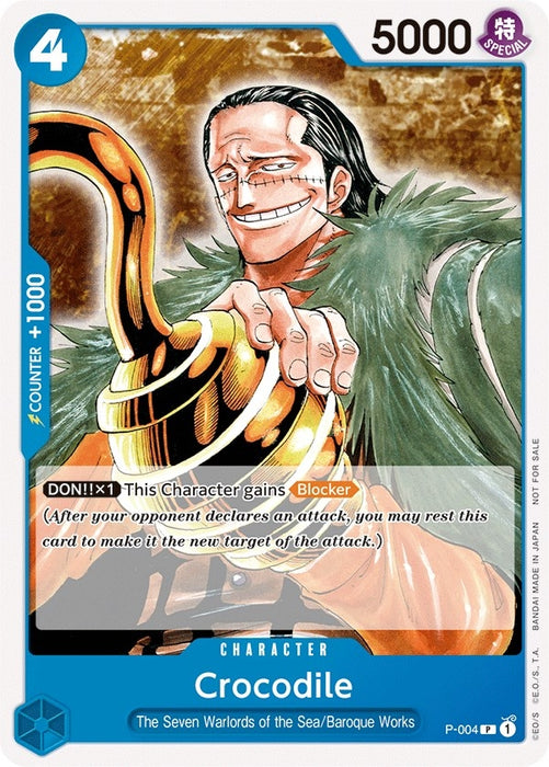 Crocodile (Promotion Pack 2022) [P-004] (One Piece Promotion Cards)